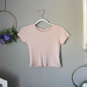 SUPER RARE- john galt/ brandy melville pink strip top